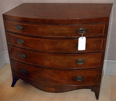 Lot 390 - Pair of George III Style Painted Mahogany Bow...
