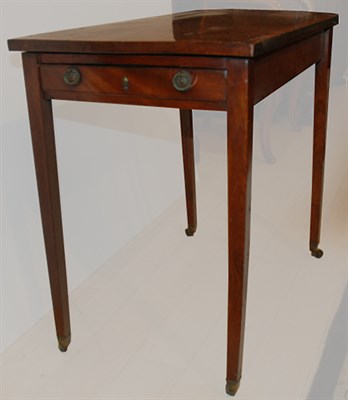 Lot 398 - George III Style Banded Mahogany Lift-Top...