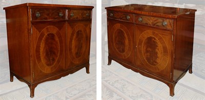 Lot 415 - Pair of George III Style Mahogany Side...