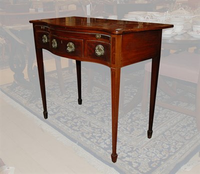 Lot 417 - George III Style Mahogany Serpentine Front...