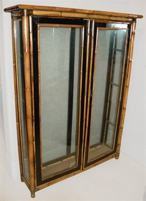 Lot 211 - Regency Style Bamboo and Black Painted Wood...