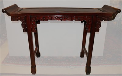 Lot 220 - Asian Hardwood Altar Table Height 31 inches,...