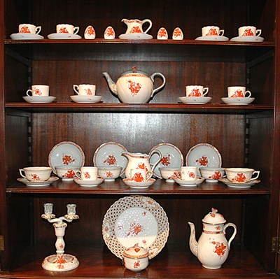 Lot 229 - Herend Porcelain Coffee and Tea Service...