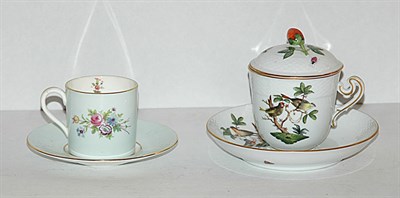 Lot 231 - Group of Herend and Mintons Porcelain Cups and...