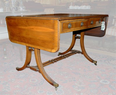 Lot 232 - Regency Style Fruitwood Sofa Table Height 27...