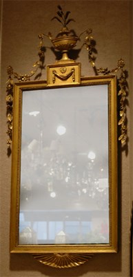 Lot 244 - Neoclassical Style Gilt-Wood Mirror Height 44...