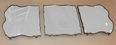 Lot 247 - Mirrored Three-Section Plateau Length overall...