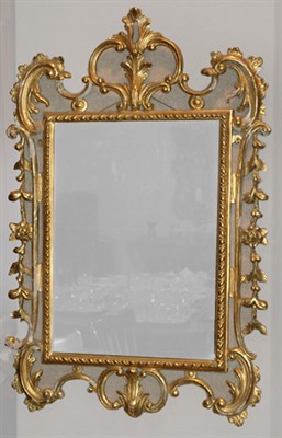 Lot 249 - Rococo Style Gilt-Wood Mirror Height 37 inches,...