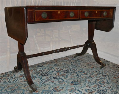Lot 251 - George III Style Mahogany Sofa Table Height 28...
