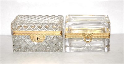 Lot 271 - Two Baccarat Style Gilt-Metal Mounted Glass...