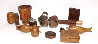 Lot 273 - Group of Treen Articles Approximately fifteen...