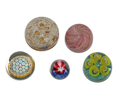 Lot 274 - Group of Glass Paperweights Approximately...