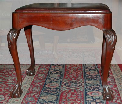Lot 475 - George III Style Mahogany Footstool Height 18...