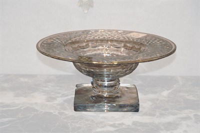 Lot 479 - Hawkes Glass Compote Height 5 inches, diameter...