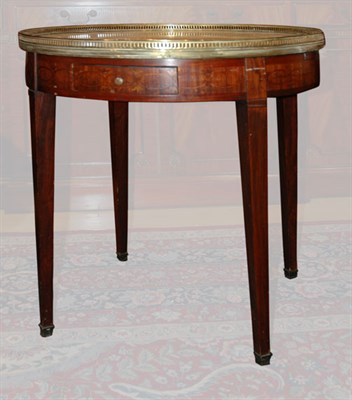 Lot 486 - Louis XVI Style Marble Top Mahogany and...