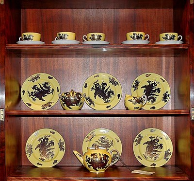 Lot 154 - Mason's Ironstone Dessert Service Decorated...