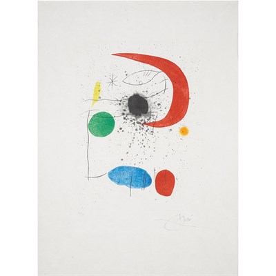 Lot 94 - Joan Miró (1893-1983) LA FEMME SUR LA LUNE...