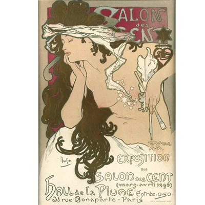 Lot 417 - Alphonse Mucha SALON DES CENT (R./W. 12) Color...