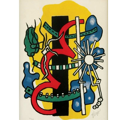 Lot 435 - Fernand Leger (1881-1955) COMPOSITION (SAPHIRE...