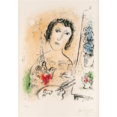 Lot 269 - Marc Chagall SELF PORTRAIT (M. 709) Color...