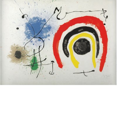 Lot 325 - Joan Miro UNTITLED (M. 523) Color lithograph,...