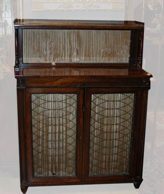 Lot 293 - Regency Style Rosewood Chiffonier Height 50...