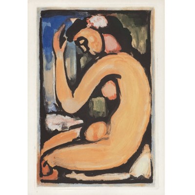 Lot 376 - Georges Rouault NU DE PROFIL (C./R. 274) Color...