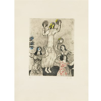 Lot 386 - Marc Chagall DANCE OF MIRIAM, SISTER OF MOSES...