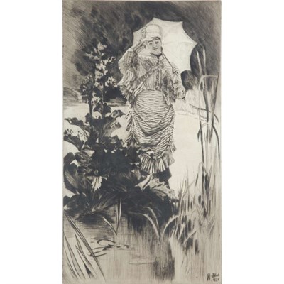 Lot 105 - James Jacques Tissot MATINEE DE PRINTEMPS...