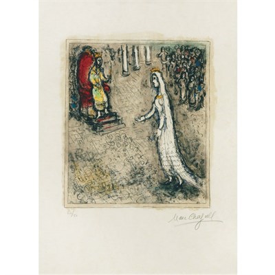 Lot 398 - Marc Chagall ESTHER (M. 944) Color lithograph,...