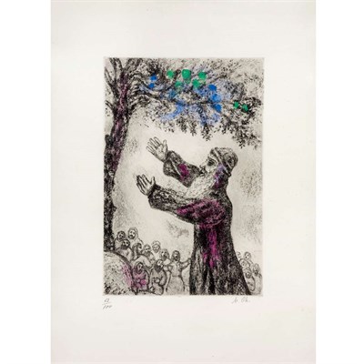 Lot 381 - Marc Chagall (1887-1985) EXHORTATION OF JOSHUA...