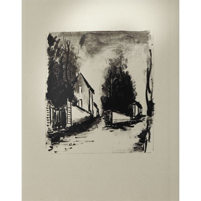 Lot 211 - Maurice de Vlaminck TOURNANT DANGEREUX...