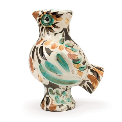 Lot 484 - Pablo Picasso WOOD-OWL (A.R. 602) Painted and...