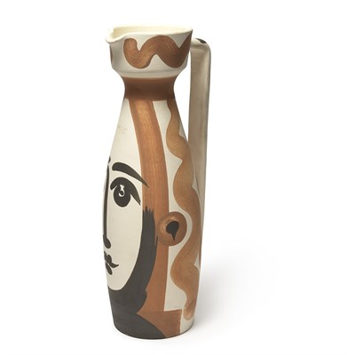 Lot 487 - Pablo Picasso FACE (A.R. 288) Painted white...