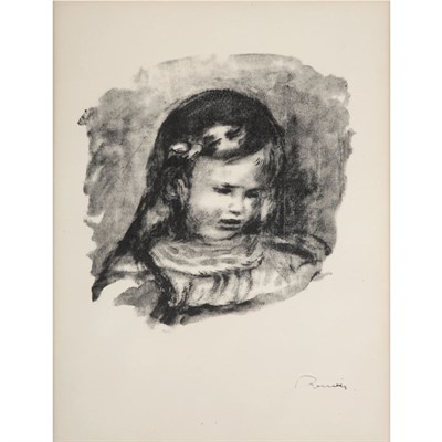 Lot 369 - Pierre-Auguste Renoir CLAUDE RENOIR, LA TETE...