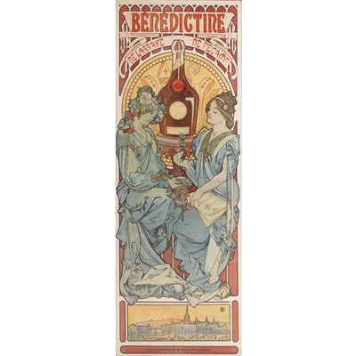 Lot 416 - Alphonse Mucha BENEDICTINE DE L'ABBAYE DE...