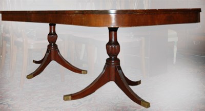 Lot 415 - Regency Style Mahogany Double-Pedestal Dining...