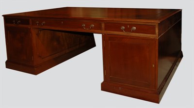 Lot 234 - George III Style Leather Top Mahogany...