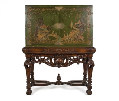 Lot 213 - Chinoiserie Decorated and Green Painted...