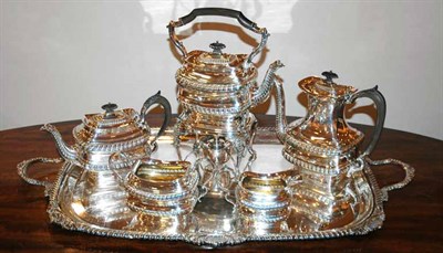 Lot 348 - English Silver Coffee and Tea Service;...