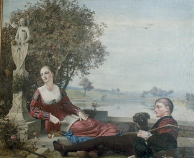 Lot 1020 - Attributed to Robert Bateman A Riverside Idyll...
