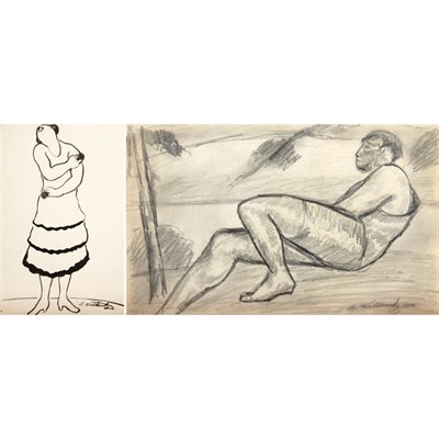 Lot 73 - Abraham Walkowitz American/Russian, 1878-1965...