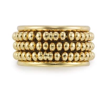 Lot 208 - Wide Gold Band Ring, Chaumet
