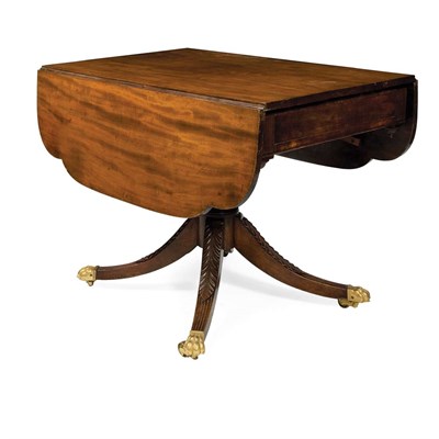 Lot 130 - Classical Mahogany Drop-Leaf Table Circa 1825...