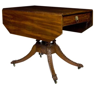 Lot 149 - Classical Mahogany Drop-Leaf Table 19th...