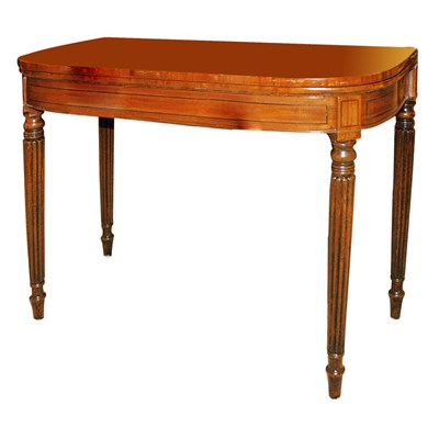 Lot 170 - William IV Mahogany Fold-Over Games Table...