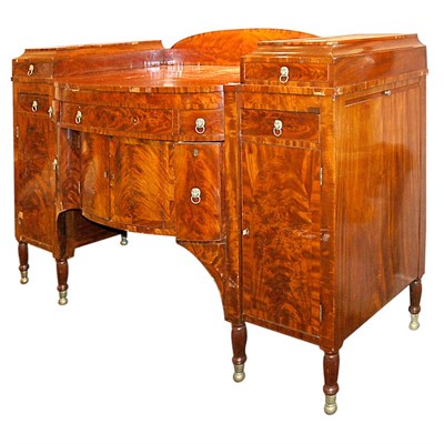 Lot 237 - Federal Mahogany Sideboard Height 52 inches,...