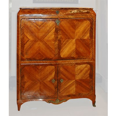 Lot 175 - Louis XV Tulipwood and Bois Satine Secretaire...