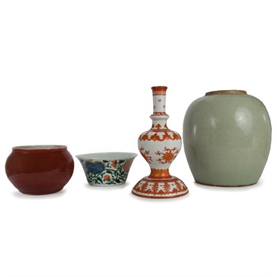 Lot 172 - Group of Four Chinese Porcelain Articles...
