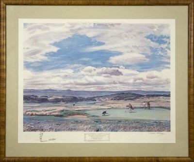 Lot 39 - Arthur Weaver THE FIRST GREEN MUIRFIELD Color...